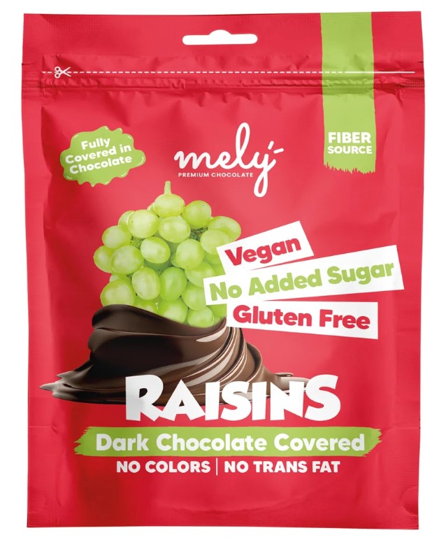 Mely Chocolate - Raisins enrobés de chocolat