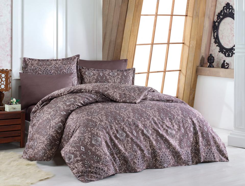 Similar Brown Satin Duvet Cover Set