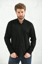 Slim Fit Long Sleeve Washed Gabardine Gift Boxed Men's Shirt - Black