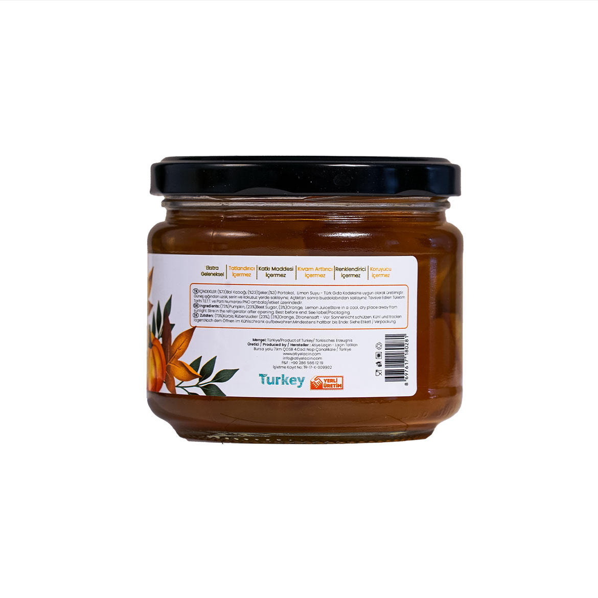 Confiture de potiron croquante 300 gr