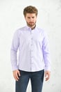 Chemise Homme Oxford Coupe Slim à Manches Longues Repassage Facile avec Coffret Cadeau - Lilas