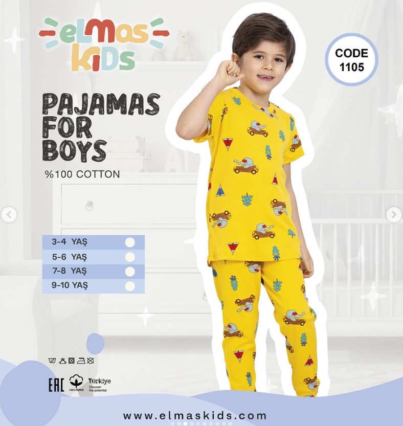 Pajamas - Boys' Pajamas - Elmas Kids