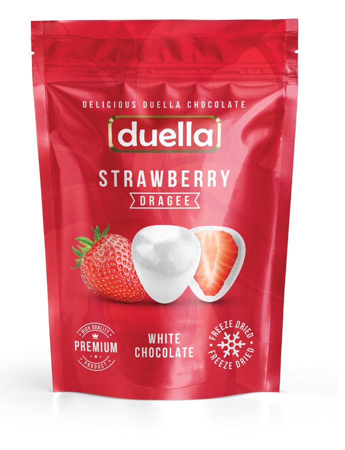 WHITE CHOCOLATE COATED STRAWBERRY- 80g