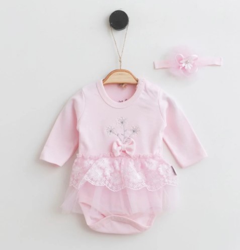 Baby Clothes-EMBROIDERY FRILL BODY DRESS- Miniborn